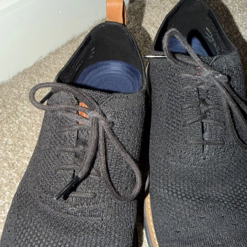 Cole Haan ZeroGrand Black Lace-Up Oxfords stitchliteShoes